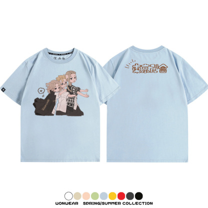 東京卍復仇者聯名 親子情侶裝寬鬆短袖T