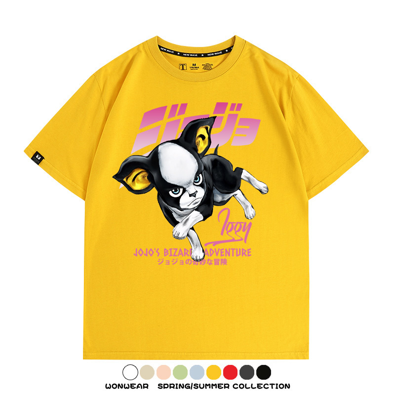 JOJO的奇妙冒險聯名伊奇愚者替身 親子情侶裝寬鬆短袖T