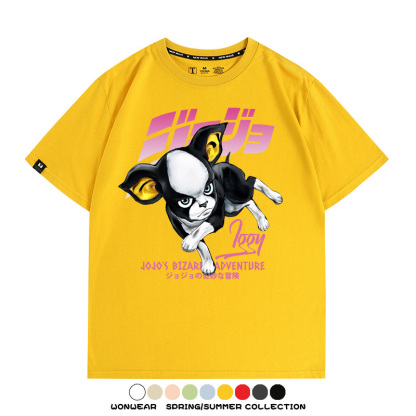 JOJO的奇妙冒險聯名伊奇愚者替身 親子情侶裝寬鬆短袖T