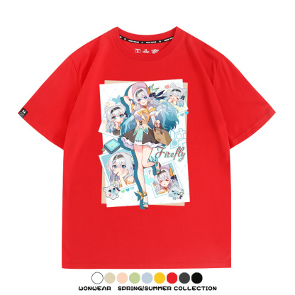 崩壞:星穹鐵道流螢遊戲周邊短袖T恤