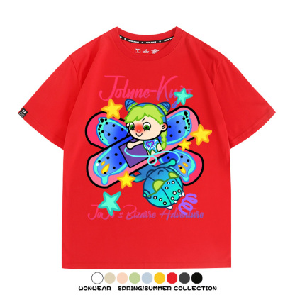 JOJO的奇妙冒險空條徐倫動漫周邊短袖T恤