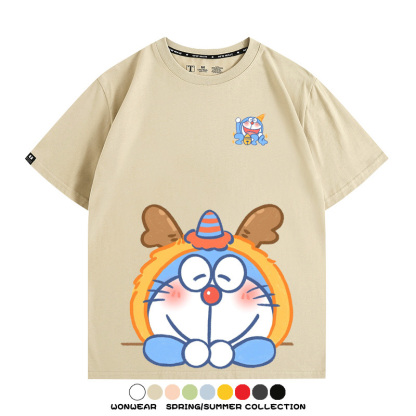 龍年叮噹貓可愛卡通 親子情侶裝寬鬆短袖T