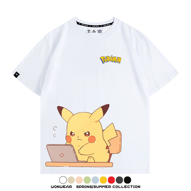 精靈寶可夢上班族 親子情侶裝寬鬆短袖T