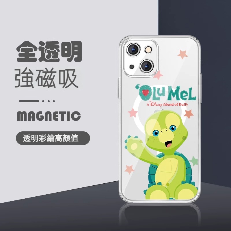 蘋果 系列迪士尼透明磁吸防摔軟殼
