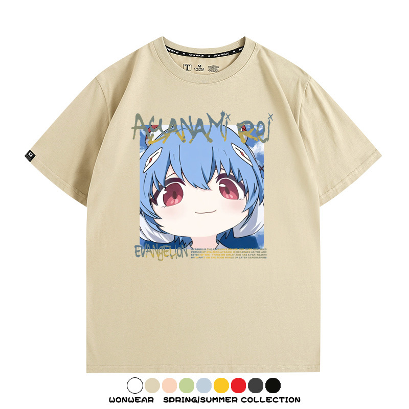 EVA可愛大頭表情 親子情侶裝寬鬆短袖T