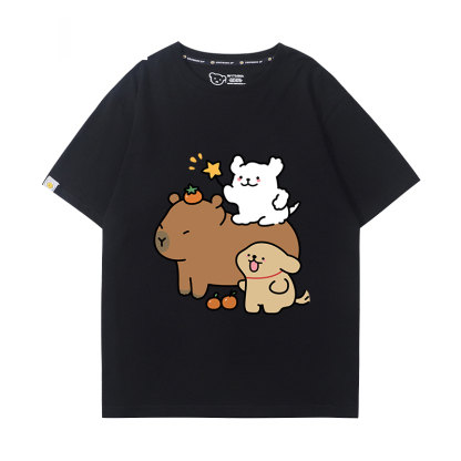 卡皮巴拉 2024親子情侶男女同款 T恤