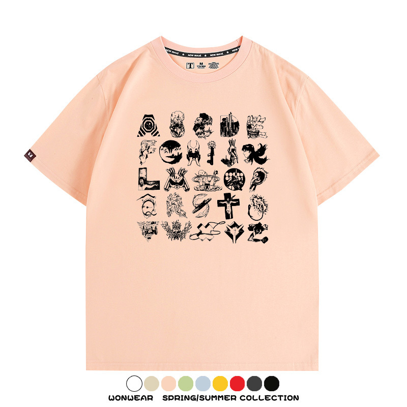 米山舞EVA聯名真希波同款短袖動漫二次元青少年男百搭夏季純棉T恤