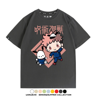 咒術迴戰聯名三麗鷗 親子情侶裝寬鬆短袖T