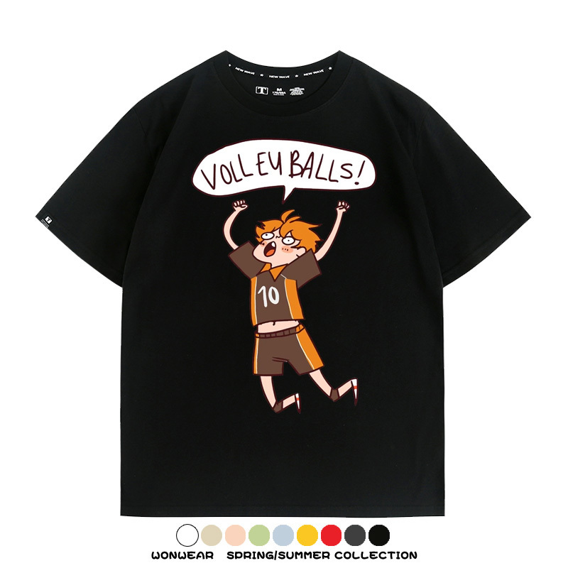 排球少年動漫周邊短袖T恤