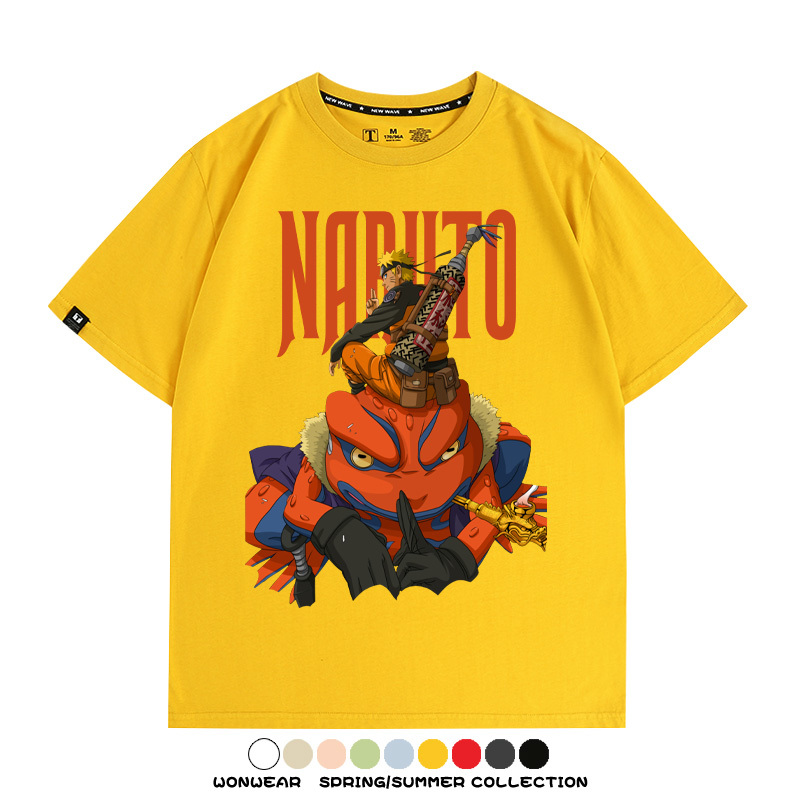火影忍者蛤蟆吉旋渦鳴人動漫周邊短袖T恤