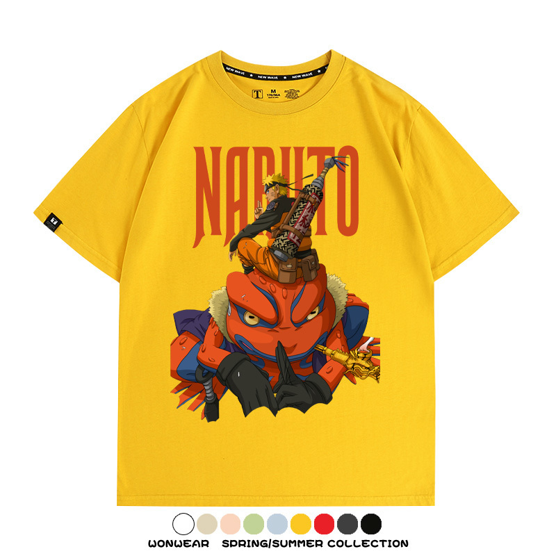 火影忍者蛤蟆吉旋渦鳴人動漫周邊短袖T恤