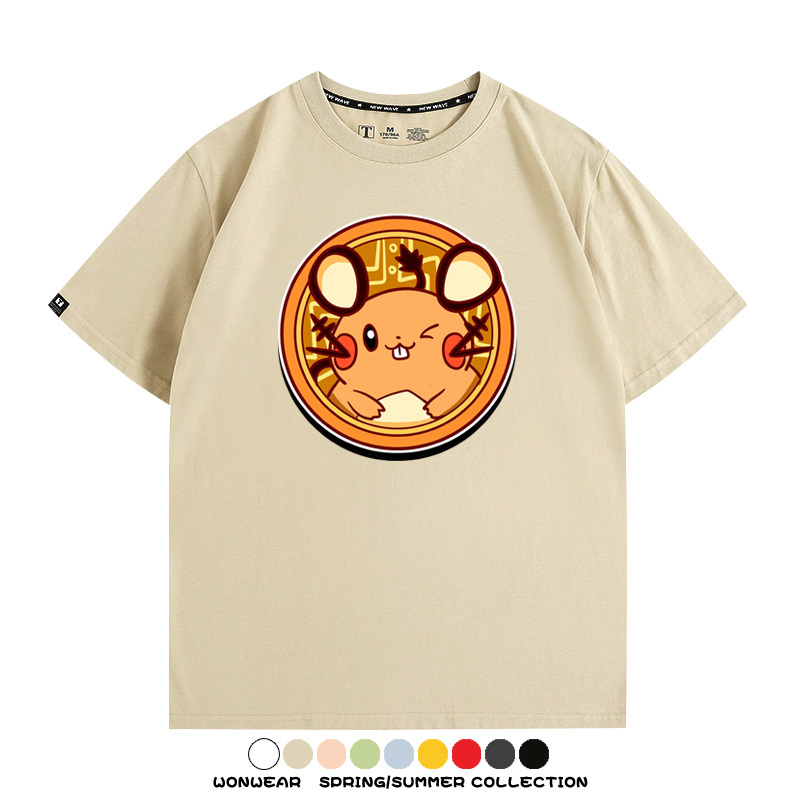 寶可夢卡通可愛頭像合集 親子情侶寬鬆短袖T