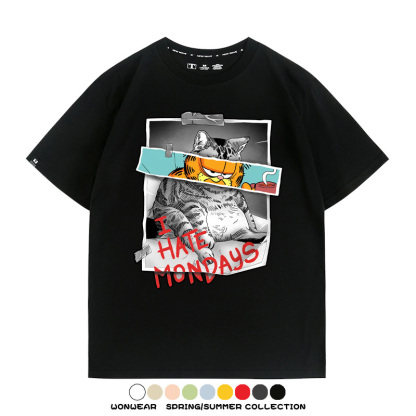 加菲貓卡通聯名 親子情侶裝寬鬆短袖T