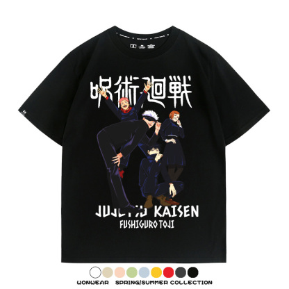 咒術迴戰動漫周邊聯名 親子情侶裝寬鬆短袖T