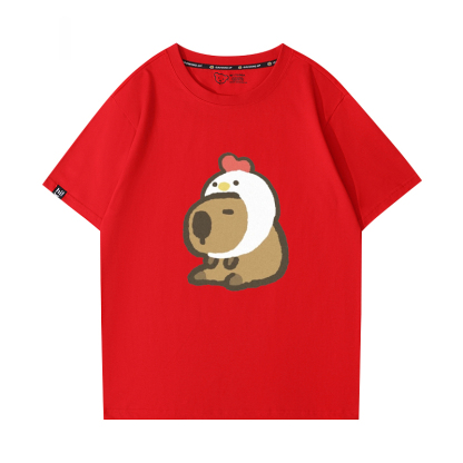 卡皮巴拉 2024親子情侶男女同款 T恤