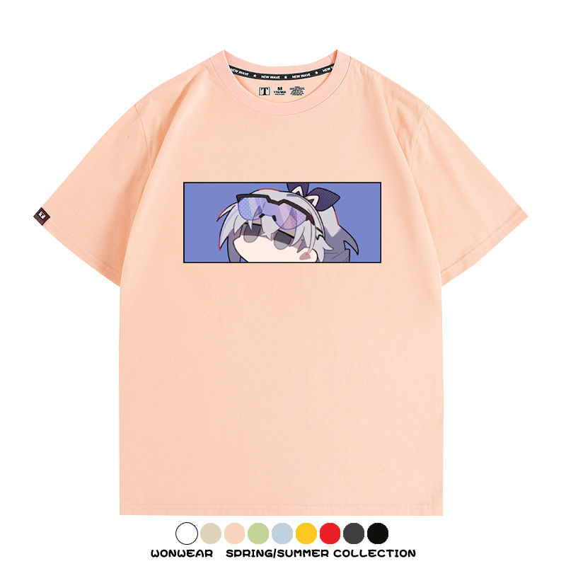 崩壞:星穹鐵道銀狼小姐 親子情侶寬鬆短袖T