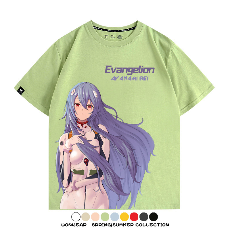 EVA新世紀福音戰士綾波麗動漫周邊短袖T恤