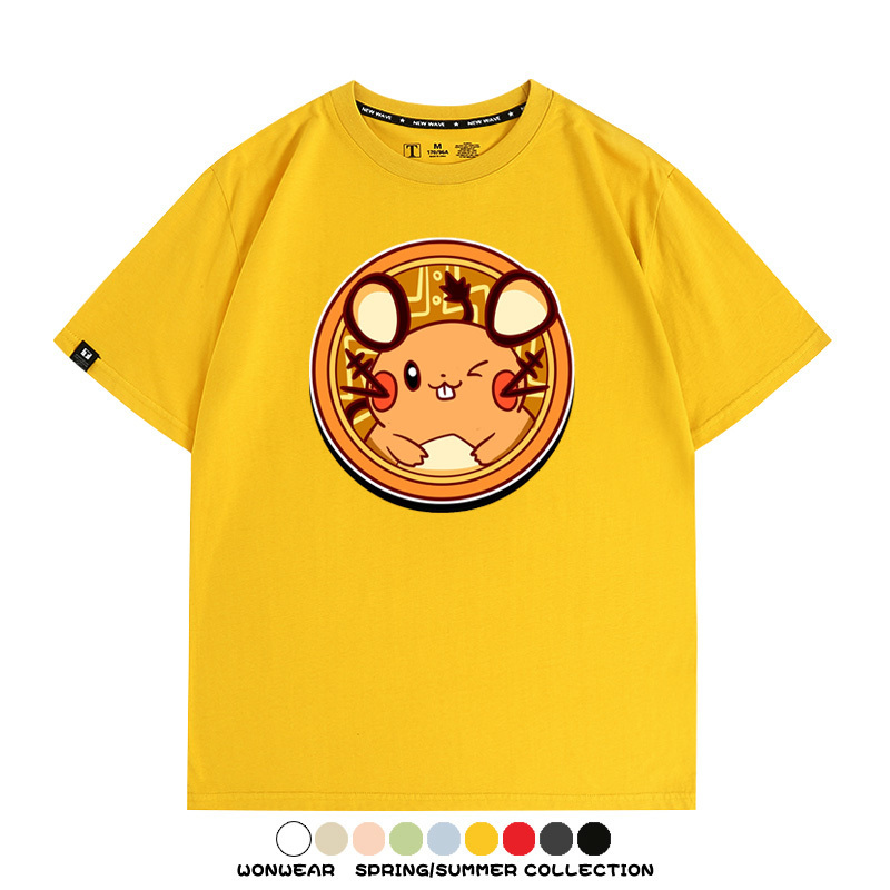 寶可夢卡通可愛頭像合集 親子情侶寬鬆短袖T