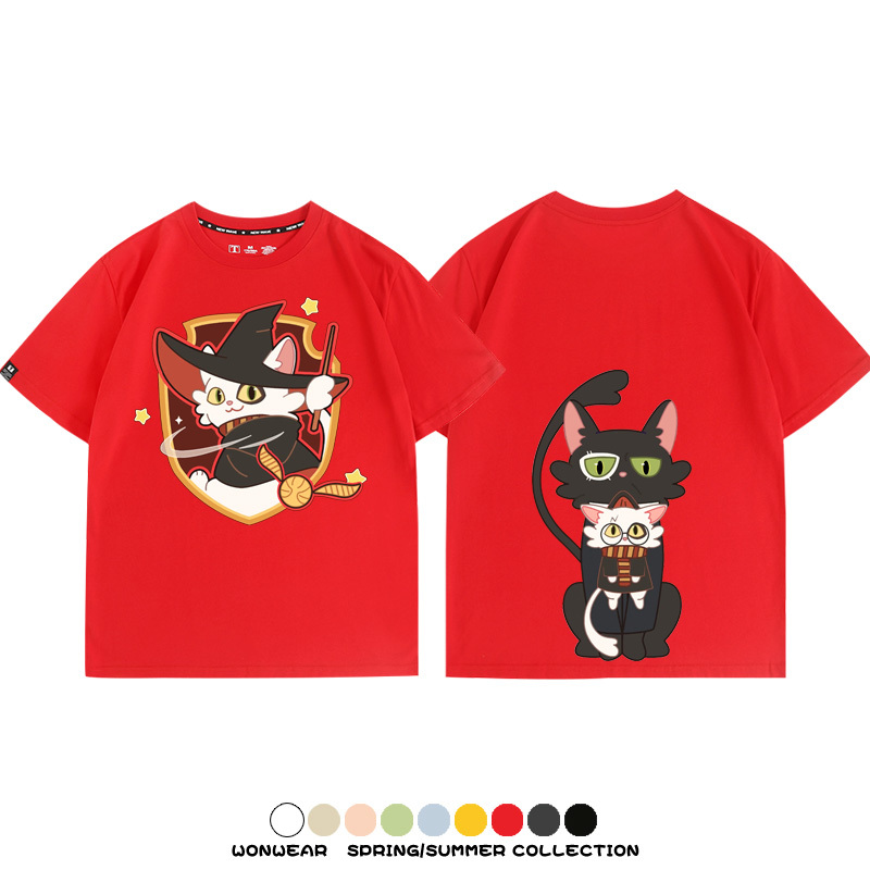 鈴芽之旅大臣聯名哈利波特 親子情侶裝寬鬆短袖T