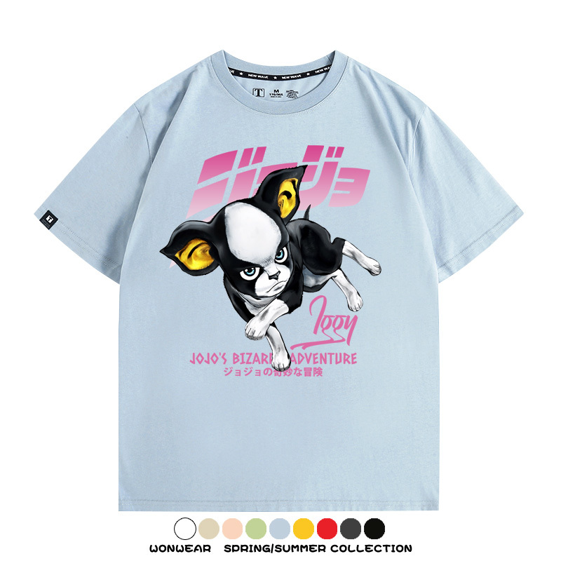 JOJO的奇妙冒險聯名伊奇愚者替身 親子情侶裝寬鬆短袖T