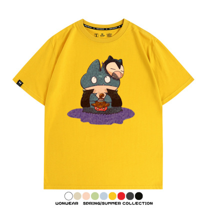 精靈寶可夢小卡比獸任天堂遊戲周邊情侶短袖T恤純棉上衣寬鬆百搭