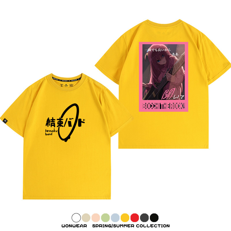 孤獨搖滾結束樂隊 親子情侶裝寬鬆短袖T