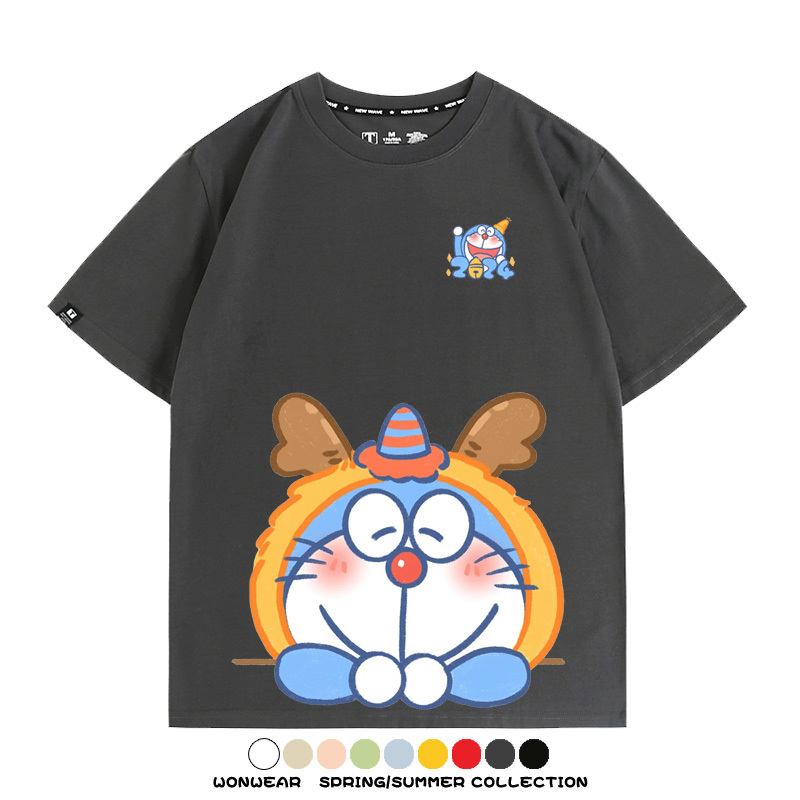 龍年叮噹貓可愛卡通 親子情侶裝寬鬆短袖T