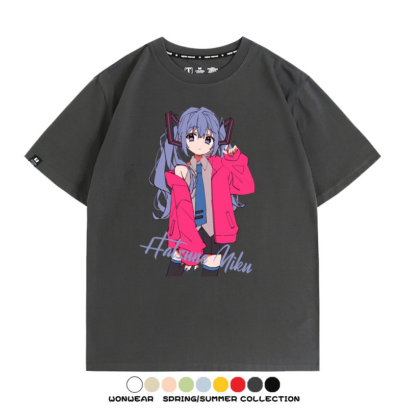 MIKU曲繪初音未來 親子情侶裝寬鬆短袖T