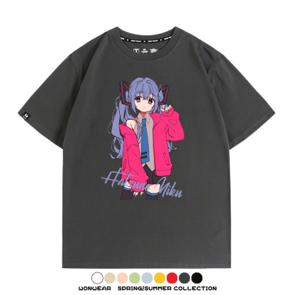 MIKU曲繪初音未來 親子情侶裝寬鬆短袖T