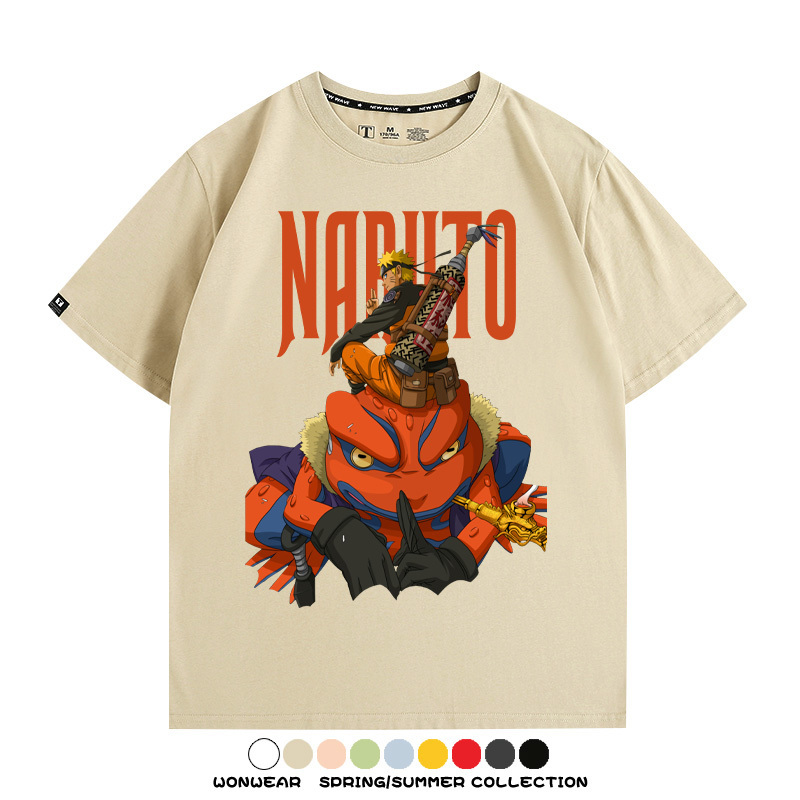 火影忍者蛤蟆吉旋渦鳴人動漫周邊短袖T恤