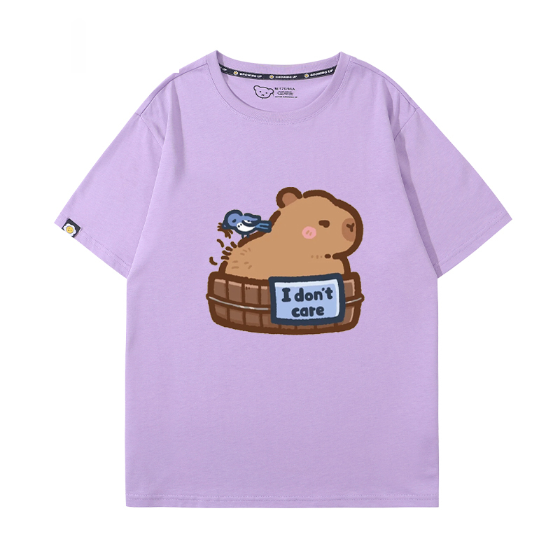 卡皮巴拉 2024親子情侶男女同款 T恤