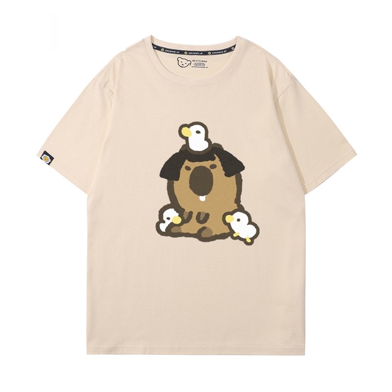 卡皮巴拉 2024親子情侶男女同款 T恤