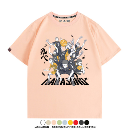 排球少年動漫周邊短袖T恤