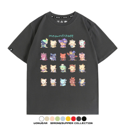 原神貓貓COS 親子情侶裝寬鬆短袖T