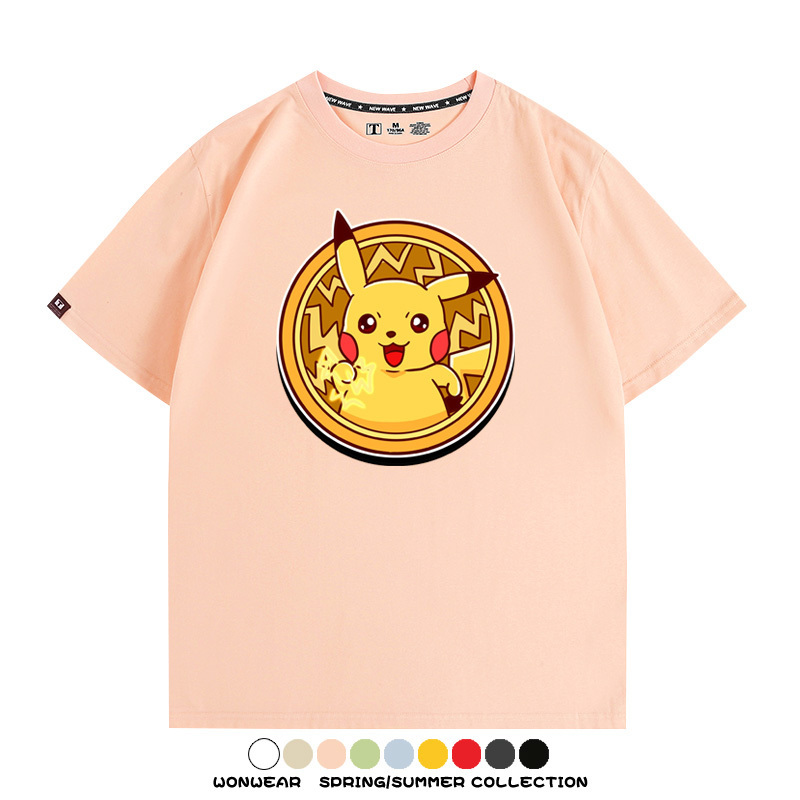 寶可夢卡通可愛頭像合集 親子情侶寬鬆短袖T