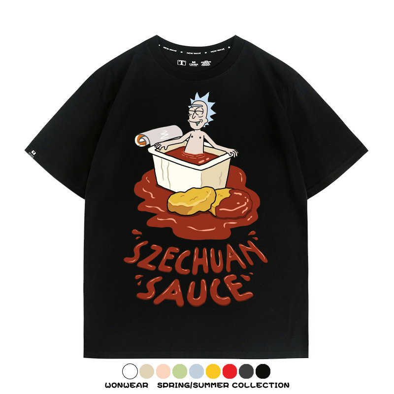 瑞克和莫蒂動漫周邊短袖T恤