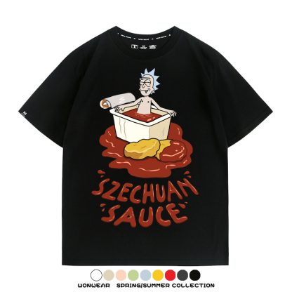 瑞克和莫蒂動漫周邊短袖T恤