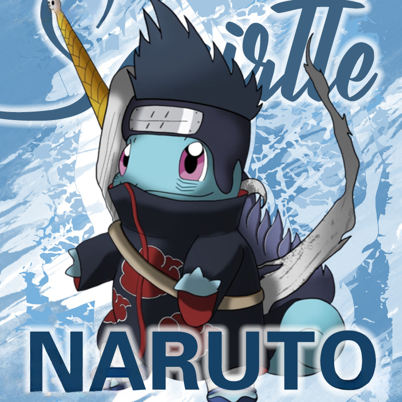 精靈寶可夢聯名火影忍者動漫周邊短袖T恤