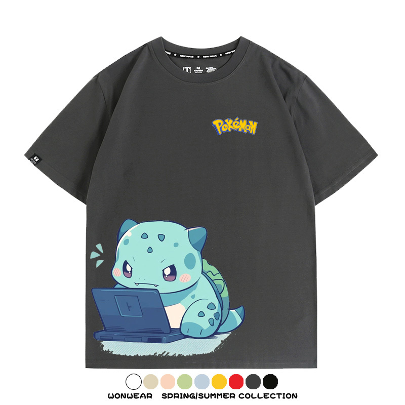 精靈寶可夢上班族 親子情侶裝寬鬆短袖T