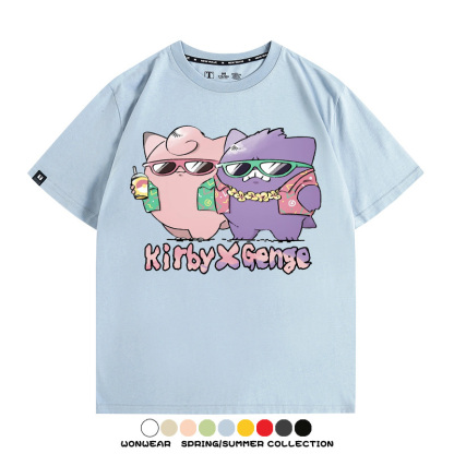 精靈寶可夢度假風動漫周邊短袖T恤