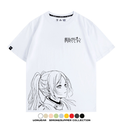 葬送的芙莉蓮原畫線條 親子情侶寬鬆短袖T