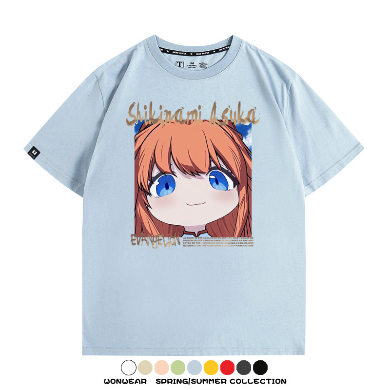 EVA可愛大頭表情 親子情侶裝寬鬆短袖T