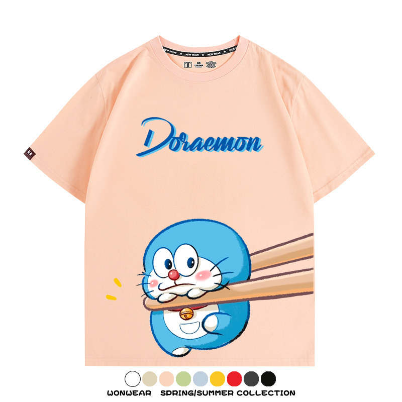 Q彈哆啦A夢動漫周邊短袖T恤