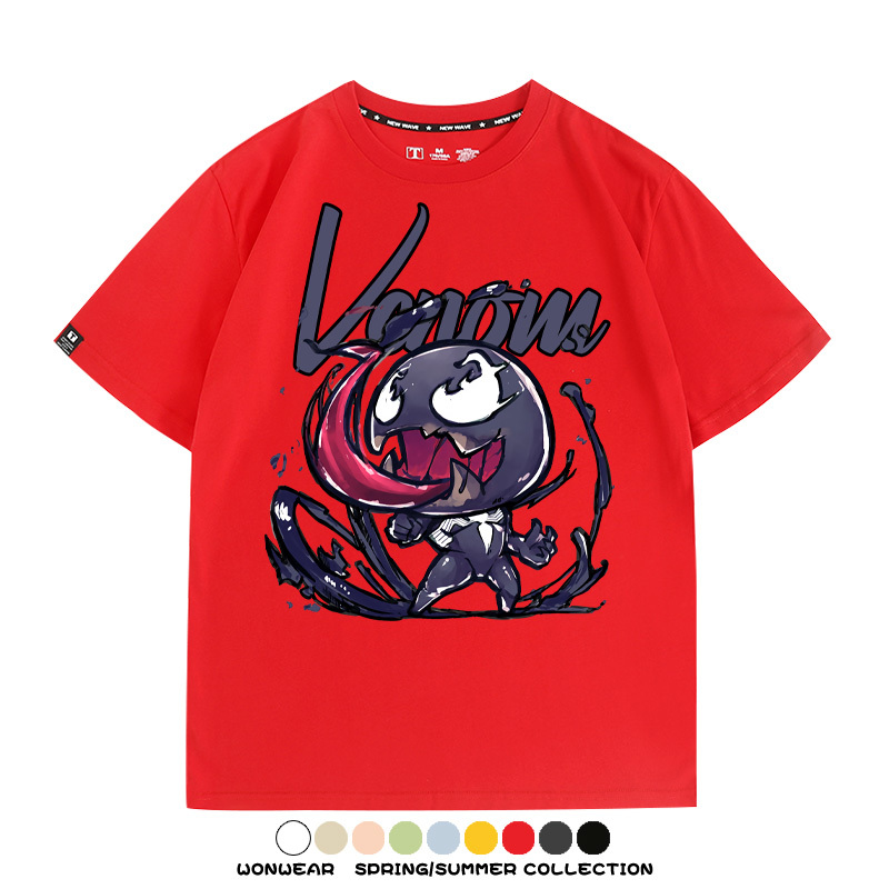 漫威經典電影毒液Q版周邊短袖T恤