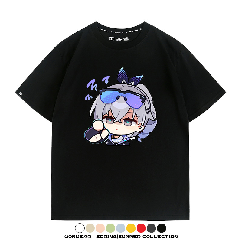 崩壞:星穹鐵道銀狼小姐 親子情侶寬鬆短袖T