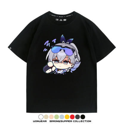 崩壞:星穹鐵道銀狼小姐 親子情侶寬鬆短袖T