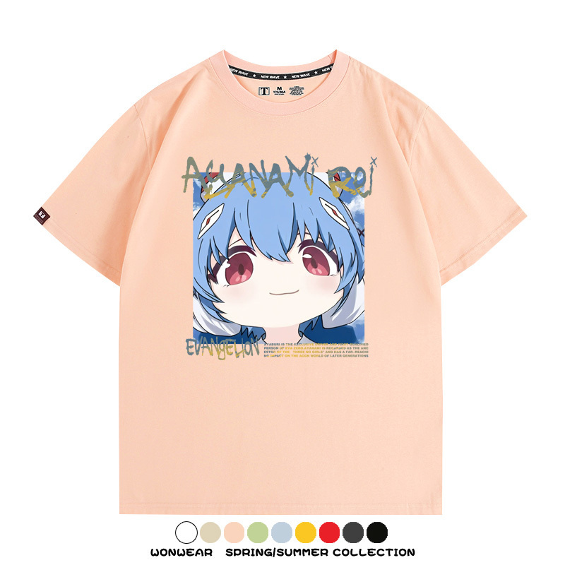 EVA可愛大頭表情 親子情侶裝寬鬆短袖T