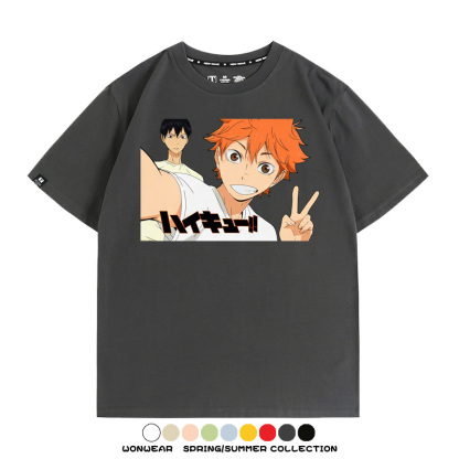 排球少年動漫周邊短袖T恤