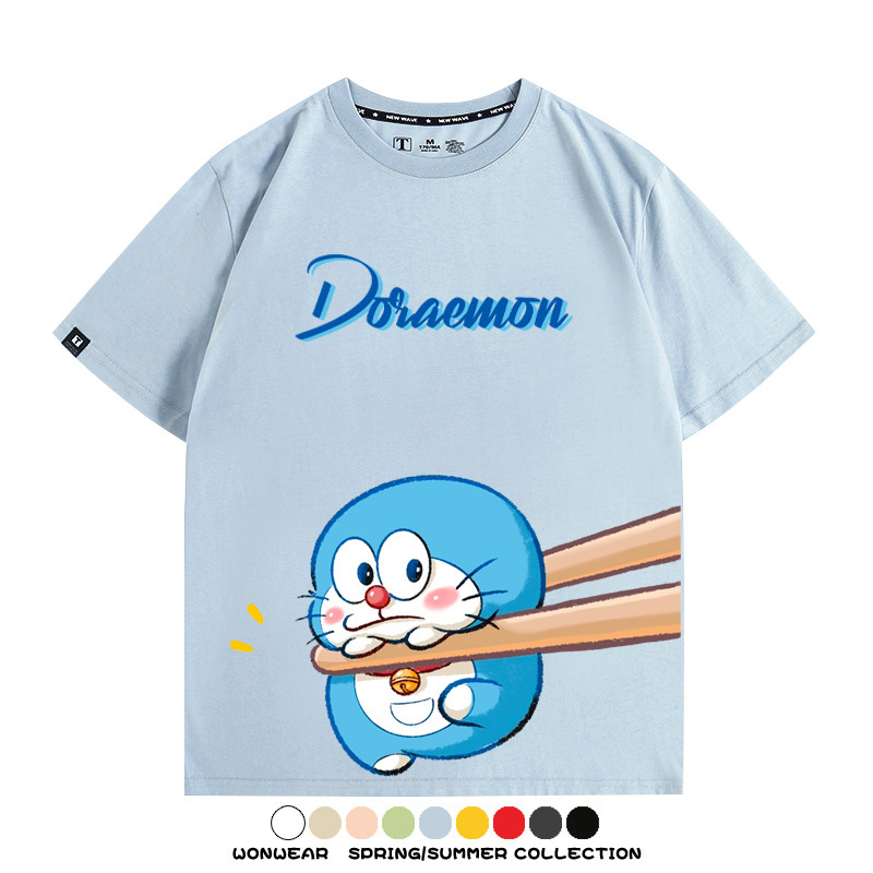 Q彈哆啦A夢動漫周邊短袖T恤
