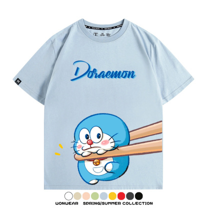 Q彈哆啦A夢動漫周邊短袖T恤